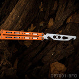 Practice Butterfly Knife Trainer Unsharpened Balisong with Stainless Steel Dull Blade