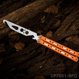 Practice Butterfly Knife Trainer Unsharpened Balisong with Stainless Steel Dull Blade